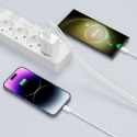 Ładowarka sieciowa C35W 2x USB-C z kablem USB-C 35W - biała