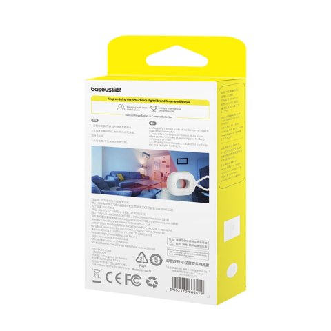 Wykrywacz ukrytych kamer z alarmem mini latarką kablem USB-A - USB-C - biały