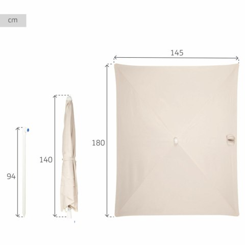 Parasol Aktive 180 x 220 x 145 cm Ciemny szary