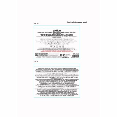 Składanego Krzesła Aktive 45 x 40 x 70 cm