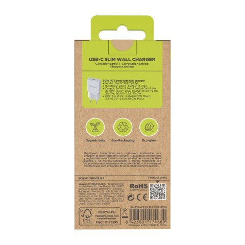 Ładowarka Ścienna Muvit for Change HC-261 Biały