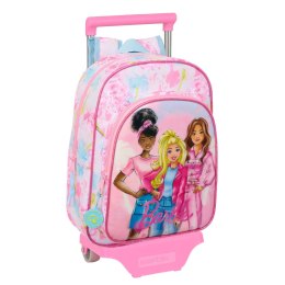 Torba szkolna z kółkami Barbie Painterly Różowy Błękitne niebo 26 x 11 x 67 cm 26 x 34 x 11 cm