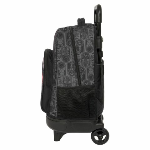 Torba szkolna z kółkami The Avengers Vendetta Czarny 33 x 45 x 22 cm