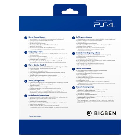 Słuchawki Gaming z mikrofonem Big Ben Interactive PS4OFHEADSETV3WHITE Biały Czarny/Biały