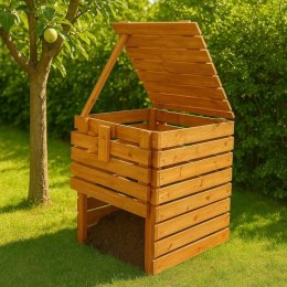 Drewniany kompostownik 600 l - lity materiał z Czech