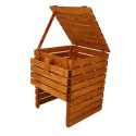 Drewniany kompostownik 600 l - lity materiał z Czech