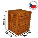 Drewniany kompostownik 600 l - lity materiał z Czech