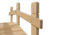 Drewniany mostek ogrodowy, 71 cm, bez wykończenia, prod. cz