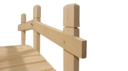 Drewniany mostek ogrodowy, 71 cm, bez wykończenia, prod. cz