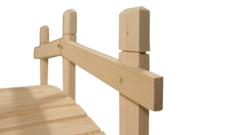 Drewniany mostek ogrodowy, 71 cm, bez wykończenia, prod. cz