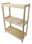 Drewniany regał sosnowy, 3 półki, 93×80×33cm - produkcja cz