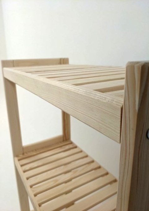 Drewniany regał sosnowy, 3 półki, 93×80×33cm - produkcja cz