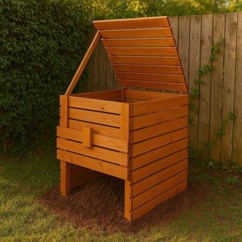 Kompostownik ogrodowy drewniany - 1200l