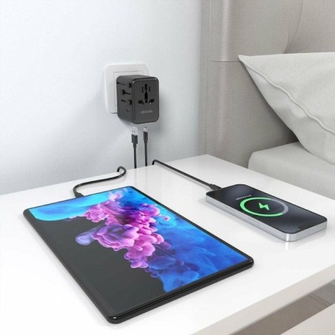 Ładowarka Ścienna Aisens ASPS-2A3C09-BK 35 W Czarny