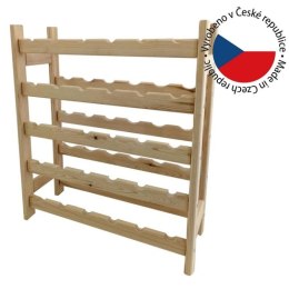 Drewniany stojak na wino na 30 butelek