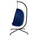 Fotel bujany podwieszany MIADOMODO niebieski, nośność 160 kg