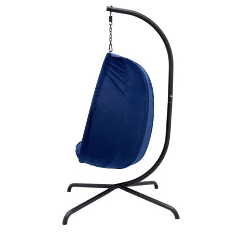 Fotel bujany podwieszany MIADOMODO niebieski, nośność 160 kg
