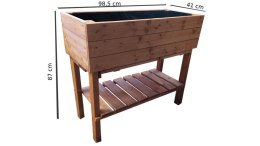 Kwietnik na wysokich nogach z farbą, 985 x 410 x 870 mm