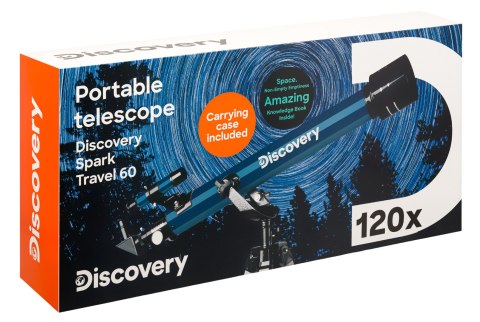 (PL) Teleskop Levenhuk Discovery Spark Travel 60 z książką