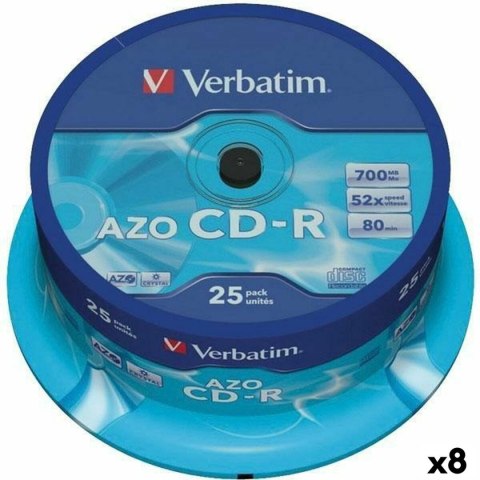 CD-R Verbatim Azo 700 MB 52x 25 Części (8 Sztuk)