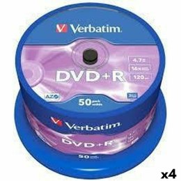 DVD+R Verbatim 4,7 GB 16x 50 Części (4 Sztuk)