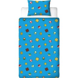 Komplet poszewek na kołdrę Mario Bros 25 x 4 x 30 cm Wielokolorowy Łóżko 140 2 Części