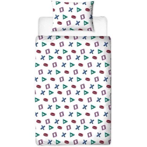 Komplet poszewek na kołdrę Playstation Wielokolorowy Łóżko 140 2 Części