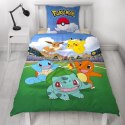 Komplet poszewek na kołdrę Pokémon 25 x 4 x 30 cm Wielokolorowy Łóżko 140 2 Części