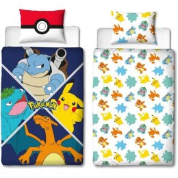 Komplet poszewek na kołdrę Pokémon 25 x 4 x 30 cm Wielokolorowy Łóżko 140 2 Części