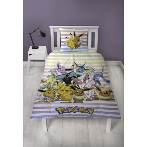 Komplet poszewek na kołdrę Pokémon 25 x 5 x 30 cm Wielokolorowy Łóżko 140 2 Części