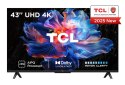 Telewizor TCL 43V6C DLED 43'' 4K Ultra HD Google TV Dolby Atmos DVB-T2 Czarny