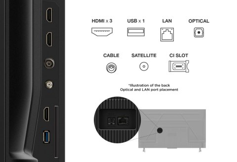 Telewizor TCL 43V6C DLED 43'' 4K Ultra HD Google TV Dolby Atmos DVB-T2 Czarny