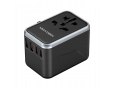 Uniwersalny adapter podróżny z ładowarką Vention 65W GaN 2x USB-A 2x USB-C czarny