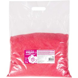 Cukier do automatu do waty cukrowej granulacja 0.8-1.2mm smak naturalny CZERWONY 5kg