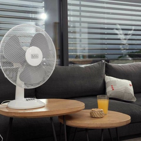 Wentylator podłogowy Black & Decker ES9440030B Biały Czarny 40 W