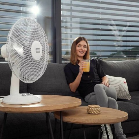 Wentylator podłogowy Black & Decker ES9440030B Biały Czarny 40 W