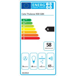 Okap konwencjonalny Cata THALASSA 900GBK 02139406 Czarny