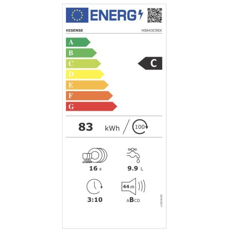 Zmywarka Hisense HS643C90X Srebro
