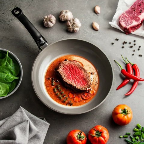 Patelnia Fissler 15722028100/0 Szary Aluminium Ø 28 cm