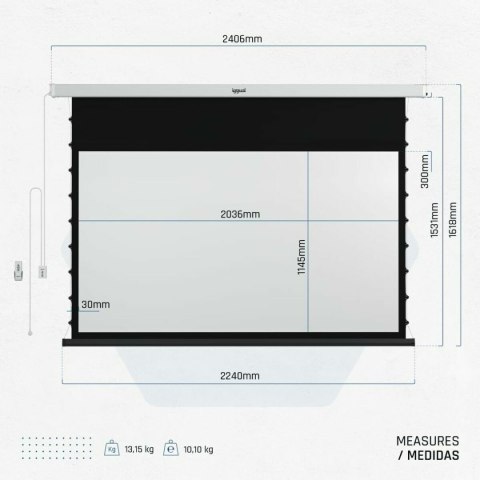 Monitor Ścienny iggual IGG319680 92"