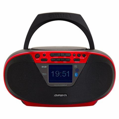 CD-Radio MP3 Aiwa BBTU500DAB/RD Czerwony FM