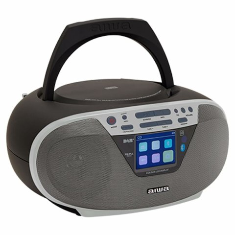 CD-Radio MP3 Aiwa BBTU500DAB/SL Srebrzysty FM