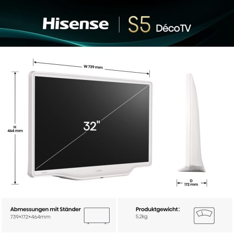 Smart TV Hisense 32S5Q Full HD 32" HDR QLED