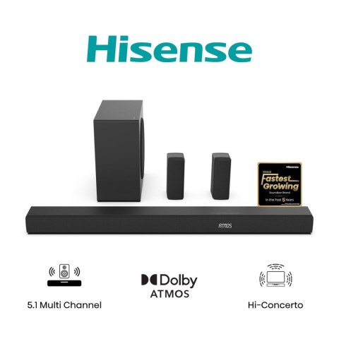 Soundbar Hisense AX5100Q 580 W Czarny