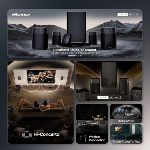 Soundbar Hisense HT SATURN Czarny