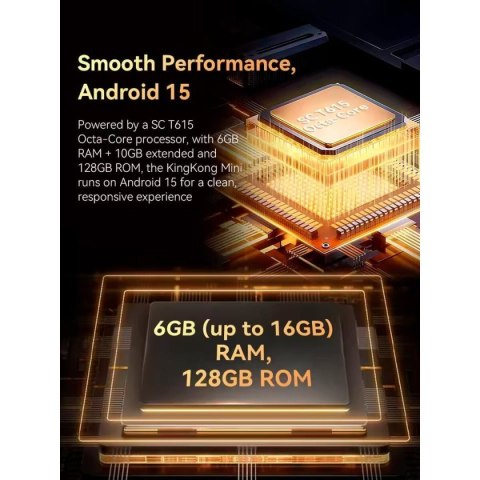 Tablet Cubot KING KONG MINI 6 GB RAM 128 GB 8,7" Czarny