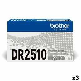 Bęben do drukarki Brother DR2510 Czarny (3 Sztuk)