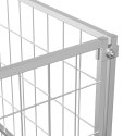 Kojec dla psa, srebrny, 3 m², stalowy