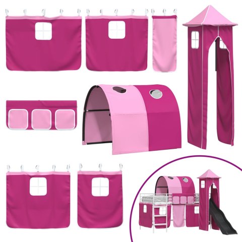 Biały i różowy 107 x 200 cm