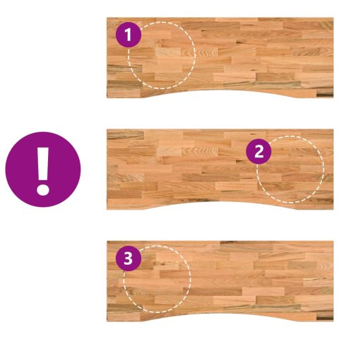 Biurko Czarny i jasny brąz 140 x 60 cm Dąb lite